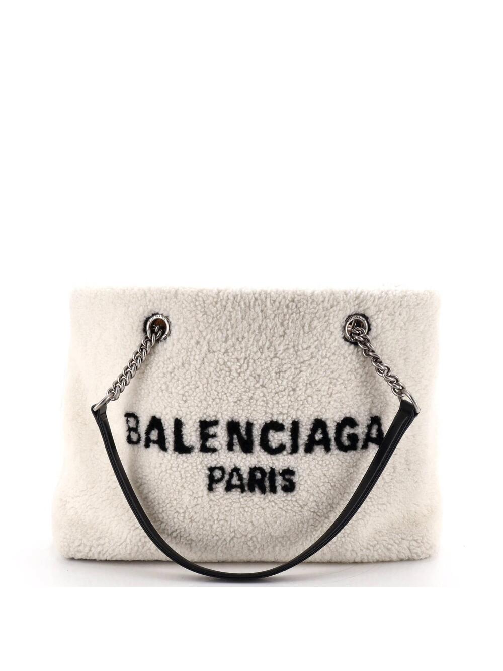 Balenciaga Duty Free Tote Shearling #348388B12B